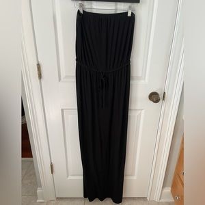Old Navy black strapless maxi dress